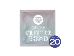 Blue Glitter Bombs - Set of 20