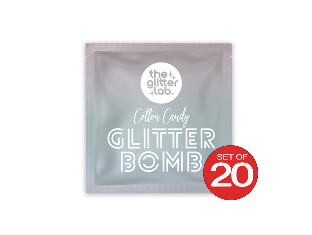 Red Glitter Bombs - Set of 20