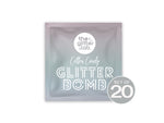 Silver Glitter Bombs - Set of 20