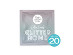 Teal Glitter Bombs - Set of 20