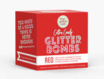 Red Glitter Bombs