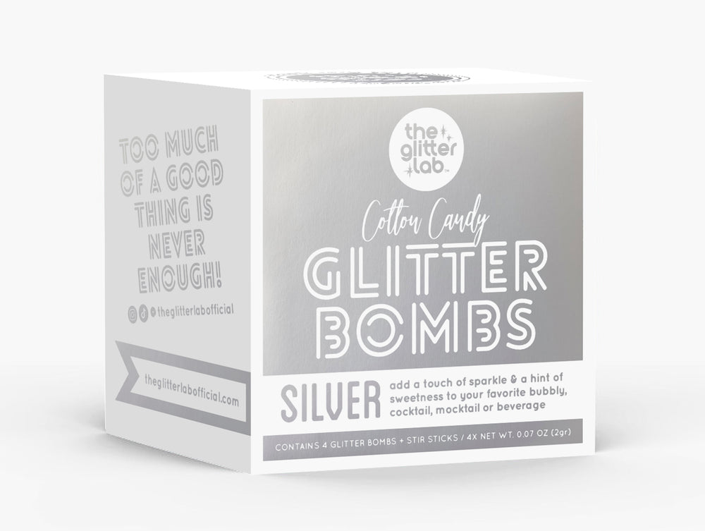 Silver Glitter Bombs