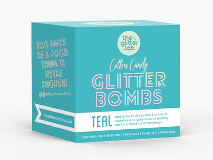 Teal Glitter Bombs