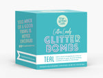 Teal Glitter Bombs
